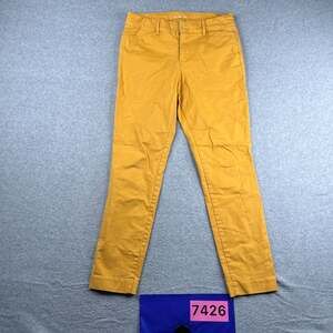 Old Navy Pixie Pants Womens Size 4 Light Gold Casual Classic Yellow